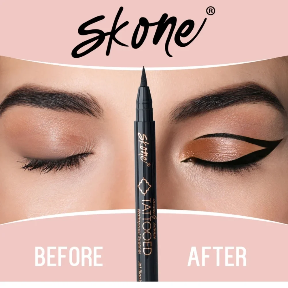 Skone Tattooed Waterproof Eyeliner In Jet Black